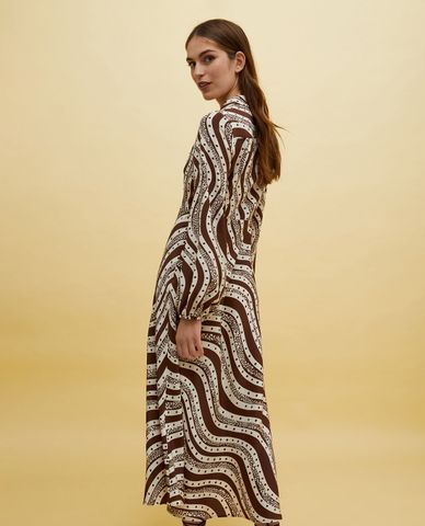  MAX&Co. - Đầm sơ mi maxi tay dài cổ V Kayes 