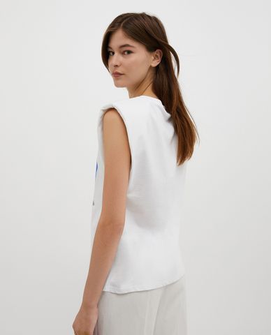  MAX&Co. - Áo sát nách nữ cổ tròn Collage 