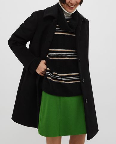  MAX&Co. - Áo khoác nữ dáng dài cổ bẻ phối nút cài Jet 