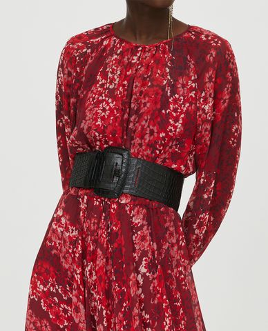  MAX&Co. - Thắt lưng nữ bản to Wide Crocodile Print 