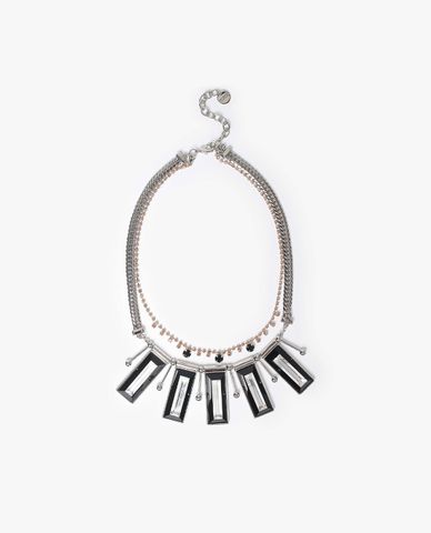  MAX&Co. - Dây chuyền nữ kim loại phối mặt đá Abisso 