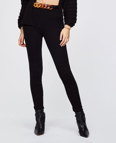  MAX&Co. - Quần legging nữ lưng cao Ribbed Knit 