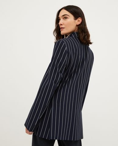  MAX&Co. - Áo khoác blazer tay dài trang trí kẻ sọc Bonn 