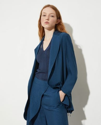  MAX&Co. - Áo khoác blazer nữ cổ bẻ tay dài Vermeil 