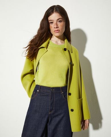  MAX&Co. - Áo khoác dạ lông cừu cổ bẻ tay dài Predazzo 