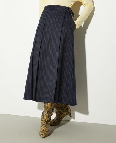  MAX&Co. - Chân váy xếp li midi phối thắt lưng Inchino 