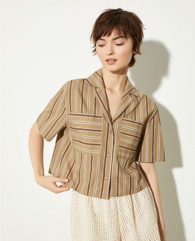  MAX&Co. - Áo sơ mi nữ cổ bẻ tay ngắn Brunner 