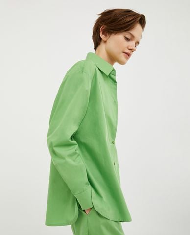  MAX&Co. - Áo sơ mi cổ bẻ tay dài phối túi Velours 