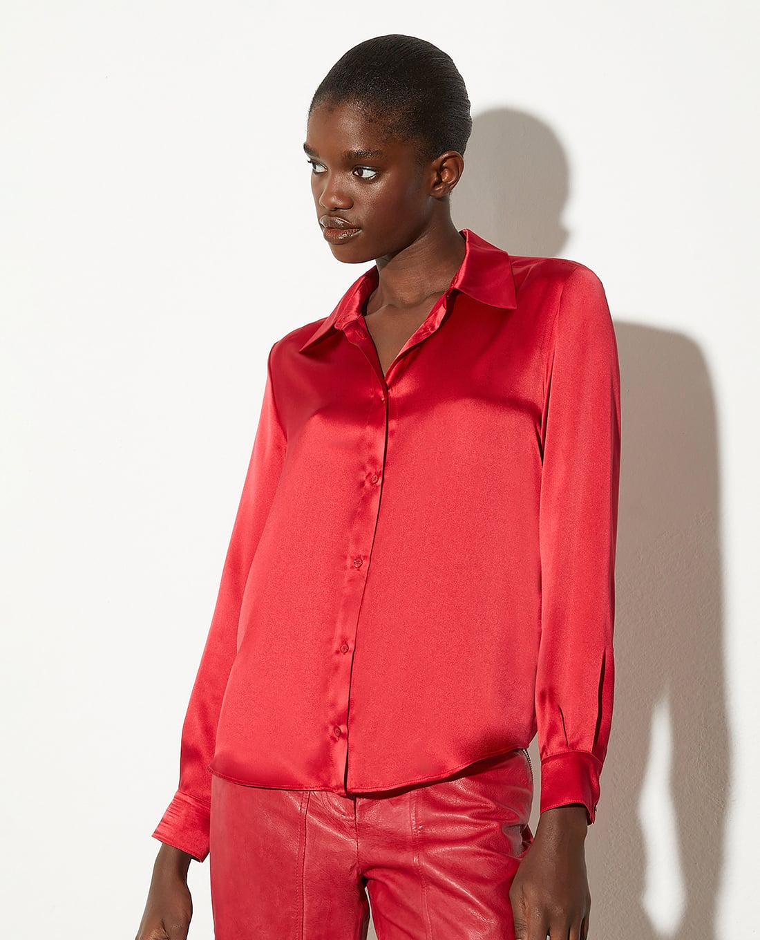 MAX&Co. - Áo sơ mi nữ cổ bẻ tay dài Aiaccio