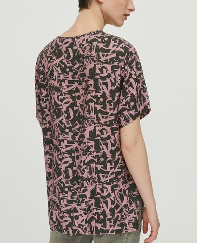  MAX&Co. - Áo kiểu nữ phom suông cổ tròn tay ngắn Sablé Utility 