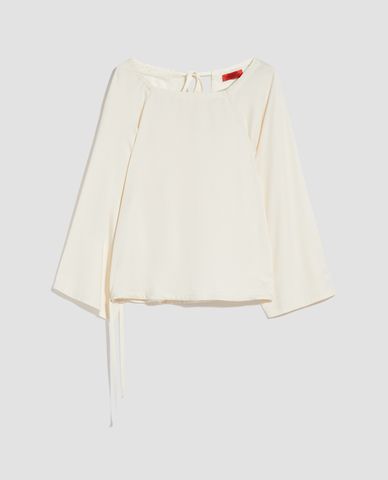  MAX&Co. - Áo kiểu nữ cổ thuyền tay dài loe rộng nữ tính 