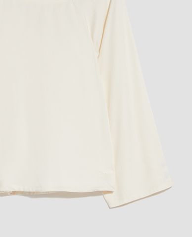  MAX&Co. - Áo kiểu nữ cổ thuyền tay dài loe rộng nữ tính 