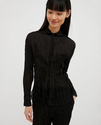  MAX&Co. - Áo sơ mi cổ V tay dài phối bèo nhún Bernard 