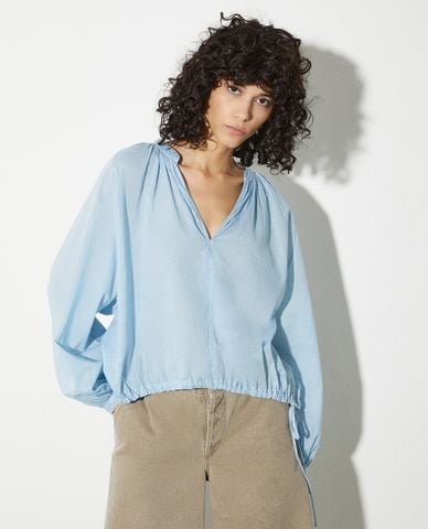  MAX&Co. - Áo kiểu nữ cổ V tay dài Ikebana 