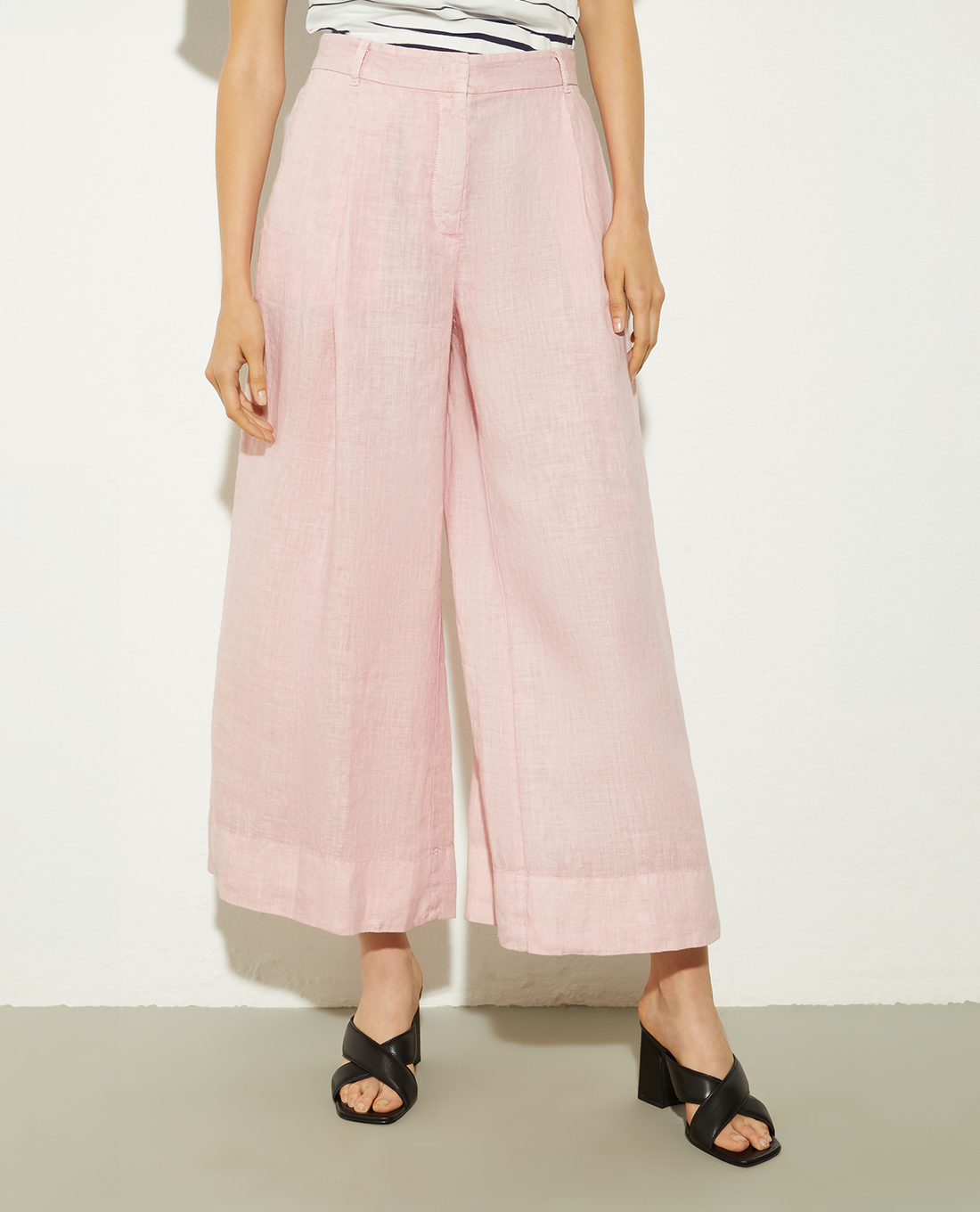 MAX&Co. - Quần nữ ống rộng lưng cao Dalmata