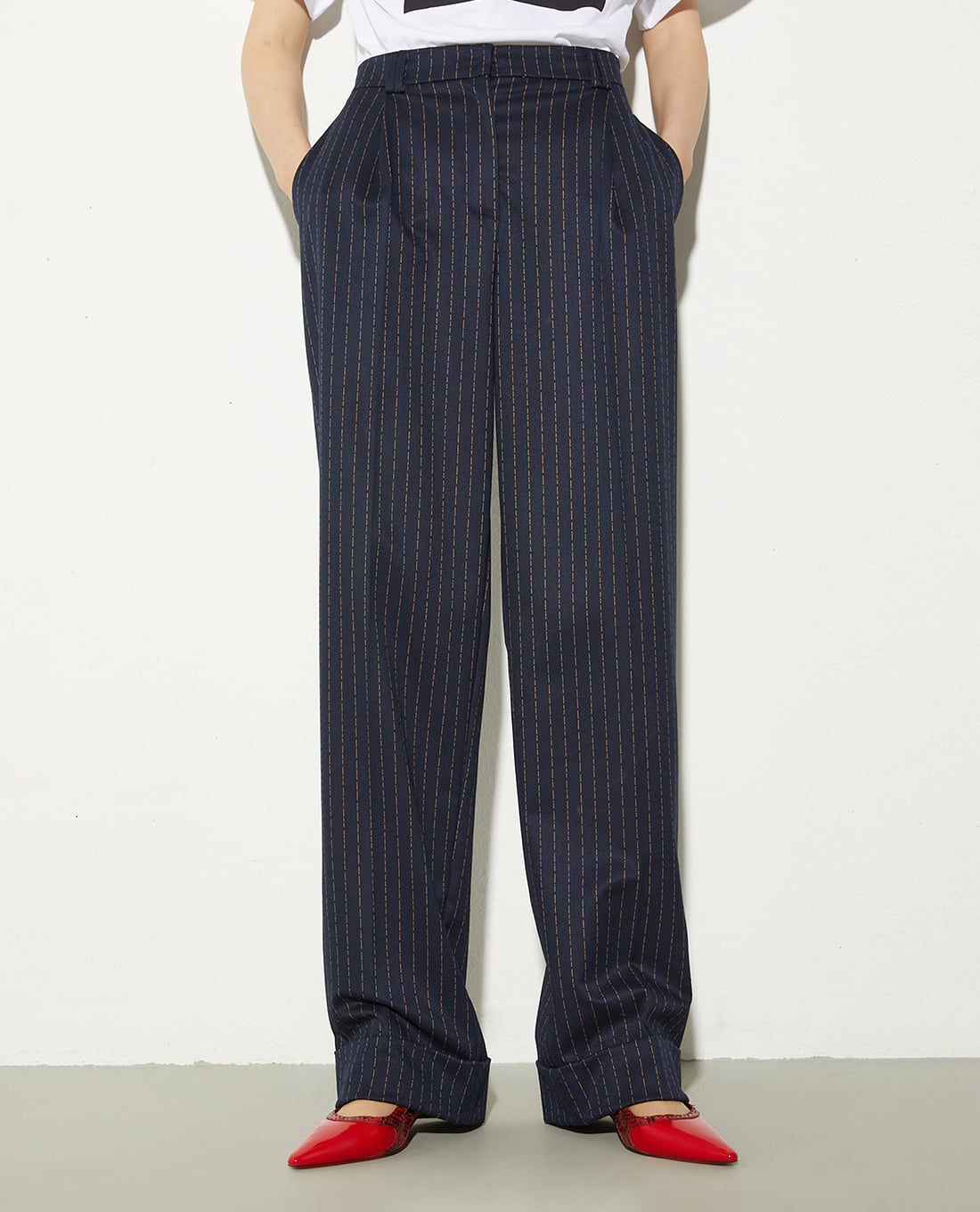 MAX&Co. - Quần nữ ống rộng lưng cao Cablo