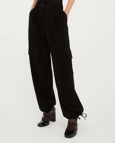  MAX&Co. - Quần ống rộng phối túi hộp kèm dây rút Corvino 