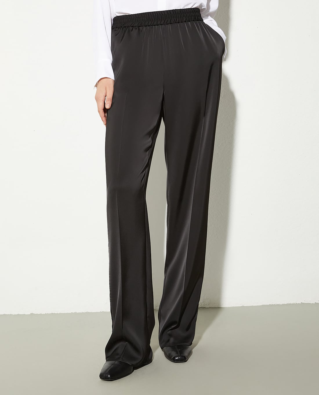 MAX&Co. - Quần nữ ống rộng lưng thun Kastel