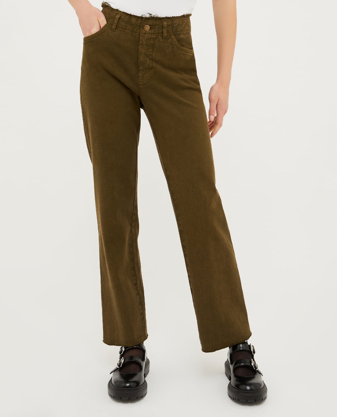 MAX&Co. - Quần jeans ống đứng phối tua rua Bello