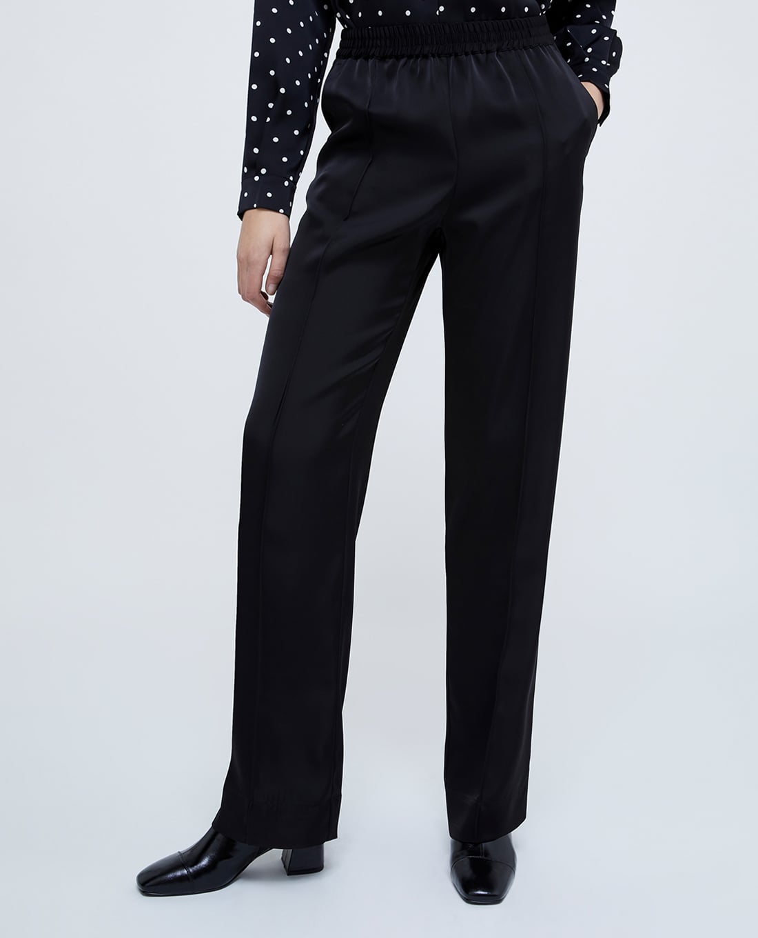 MAX&Co. - Quần nữ ống rộng lưng thun thời thượng Elmi