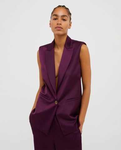  MAX&Co. - Áo khoác blazer nữ cổ V thanh lịch Maonia 