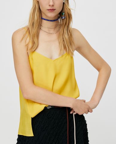  MAX&Co. - Áo hai dây nữ  cổ chữ V Flowy Fabric 