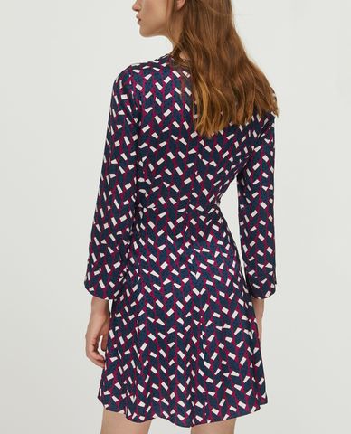  MAX&Co. - Đầm mini tay dài họa tiết Geometric-Print 
