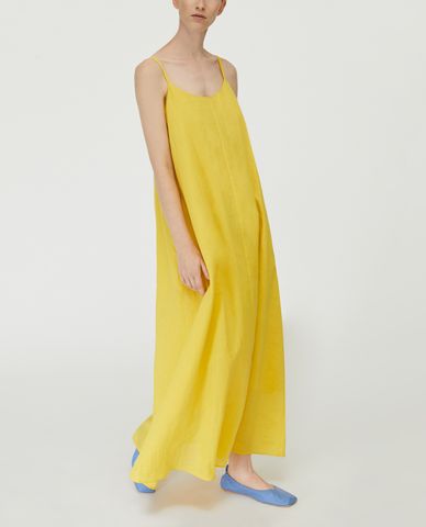  MAX&Co. - Đầm midi hai dây phom suông Ramie 