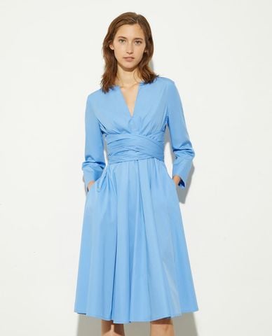  MAX&Co. - Đầm xếp li midi cổ V tay dài Disco 