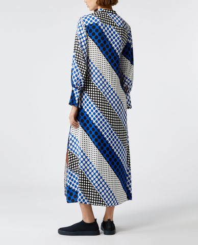  MAX&Co. - Đầm maxi sơ mi tay dài họa tiết Destato 