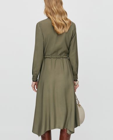  MAX&Co. - Đầm midi sơ mi tay dài Scarf Style Hem 