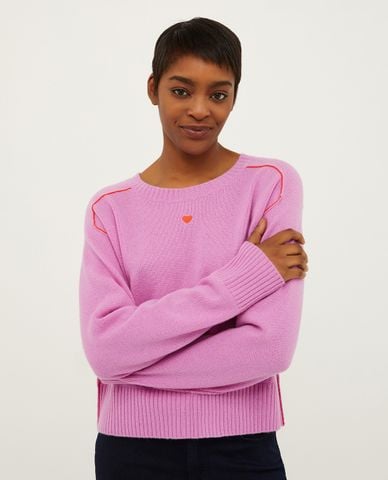  MAX&Co. - Áo sweater dệt kim cổ tròn tay dài Park 