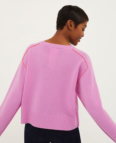  MAX&Co. - Áo sweater dệt kim cổ tròn tay dài Park 