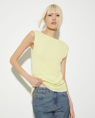  MAX&Co. - Áo dệt kim nữ cổ thuyền sát nách Felix 