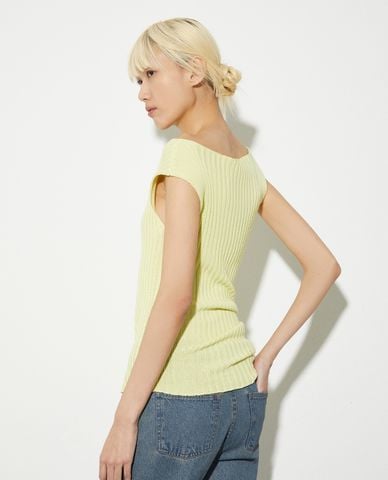  MAX&Co. - Áo dệt kim nữ cổ thuyền sát nách Felix 