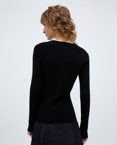  MAX&Co. - Áo dệt kim nữ cổ tròn dài tay Hidalgo 