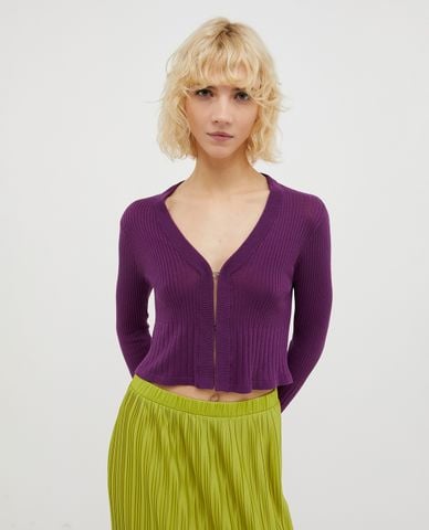  MAX&Co. - Áo khoác cardigan phom croptop cổ V Silvia 