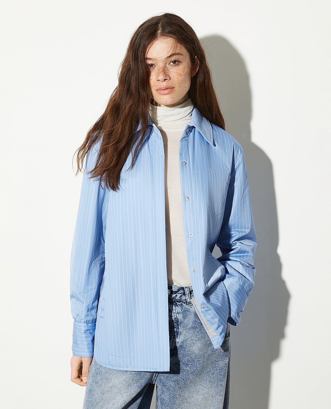 MAX&Co. - Áo khoác sơ mi nữ cổ bẻ tay dài Libretto