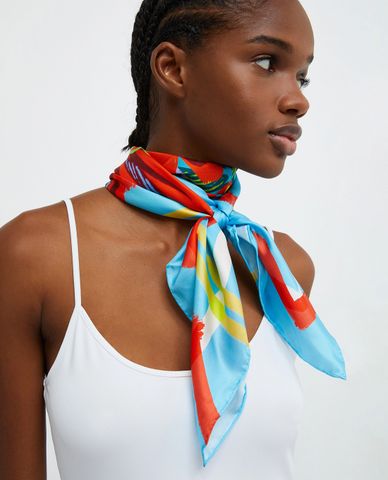  MAX&Co. - Khăn choàng phôm vuông phối hoạ tiết Battista 