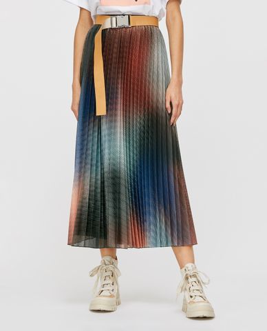  MAX&Co. - Chân váy midi xếp li Pleated Techno Mesh 