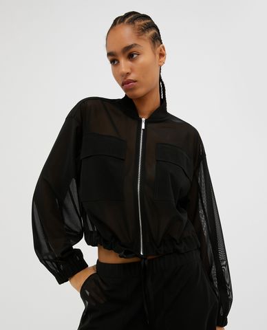  MAX&Co. - Áo khoác bomber dáng ngắn xuyên thấu Silvano 