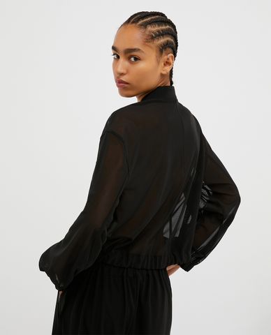  MAX&Co. - Áo khoác bomber dáng ngắn xuyên thấu Silvano 