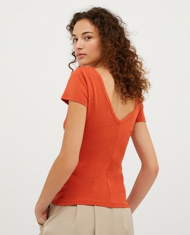  MAX&Co. - Áo thun phom ôm cổ tròn tay ngắn Danzante 