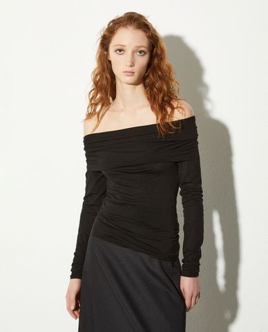  MAX&Co. - Áo trễ vai nữ tay dài phom ôm hiện đại Arris 