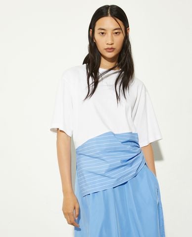  MAX&Co. - Áo kiểu nữ cổ tròn tay ngắn phối dây rút Brest 