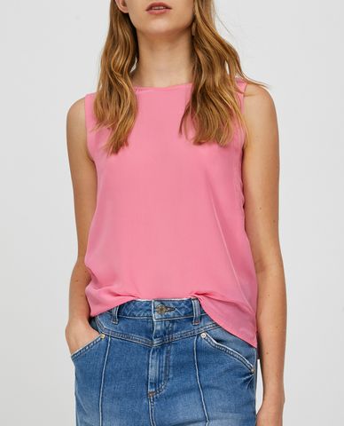  MAX&Co. - Áo sát nách nữ phom suông cổ tròn Doppiare 