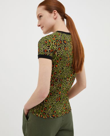  MAX&Co. - Áo thun cổ tròn tay ngắn phối sọc Logotee1 