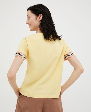  MAX&Co. - Áo thun cổ tròn tay ngắn phối hoạ tiết Calibri 