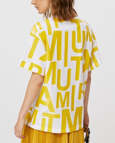  MAX&Co. - Áo thun nữ tay ngắn cổ tròn Cotton Poplin 