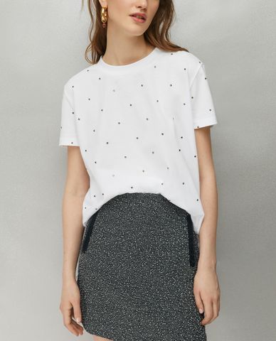  MAX&Co. - Áo thun nữ cổ tròn tay ngắn Cotton Printed 